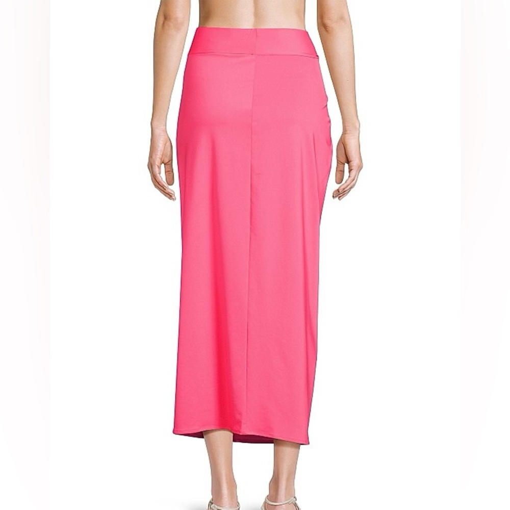 NWT Lilly Pulitzer Vibrant Pink Leevy coverup with Ruffle Accents - Picture 4 of 11